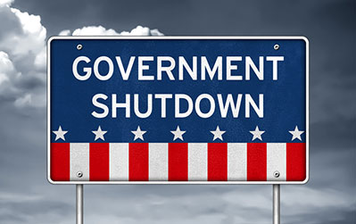 Government Shutdown sign