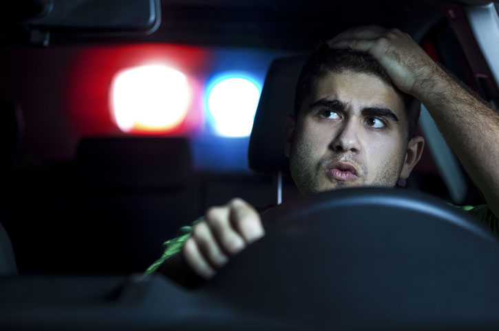 Man pulled over in car worried about police