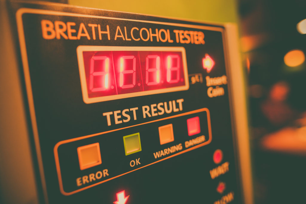 Breath alcohol test