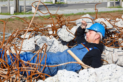 Fallen Construction Worker