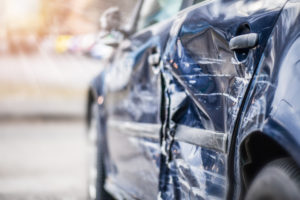 Car crash on highway