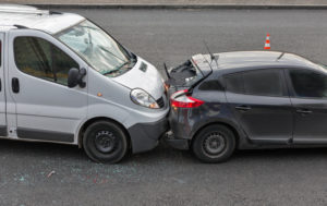 Rear-end motor vehicle accident