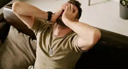 stressed man
