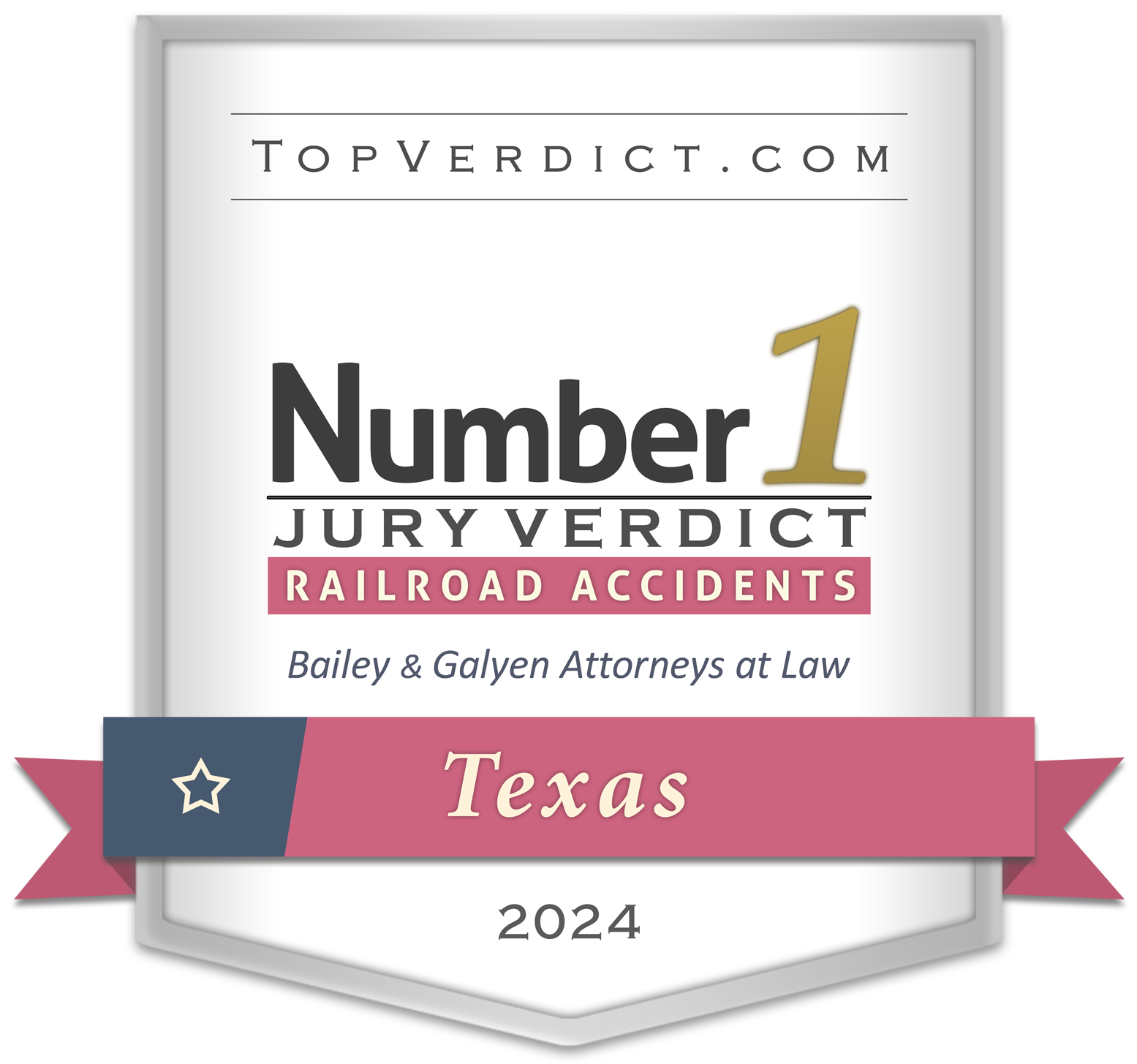 Number 1 railroad accident verdict in Texas 2024