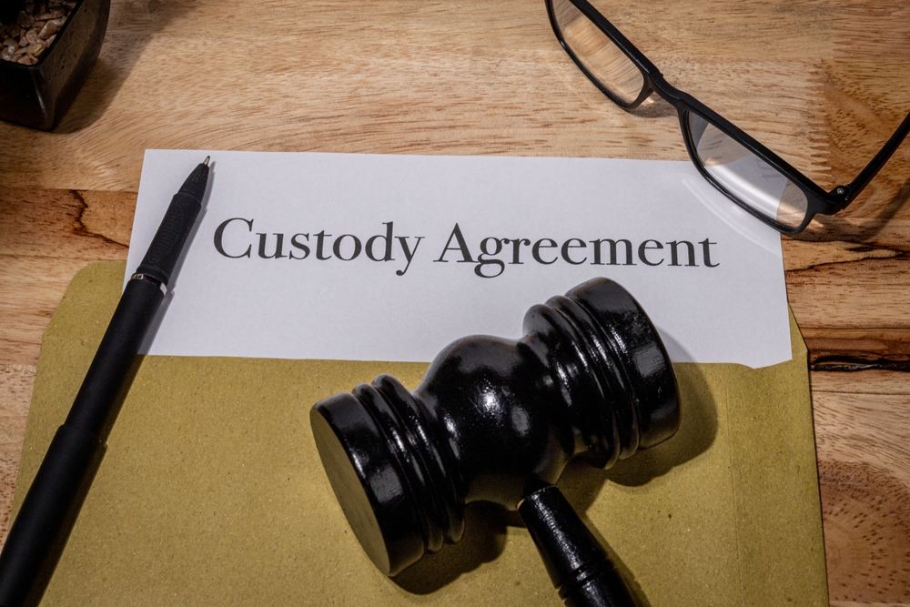 Child Custody Agreement with Legal Props