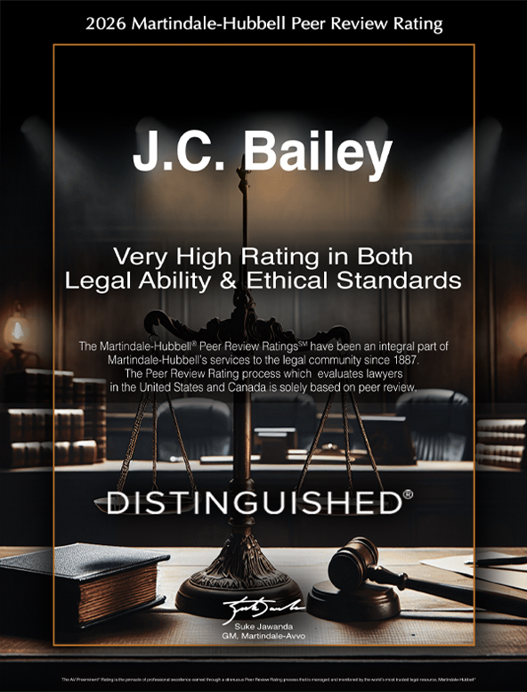 J.C. Bailey Martindale-Hubbell Peer Review