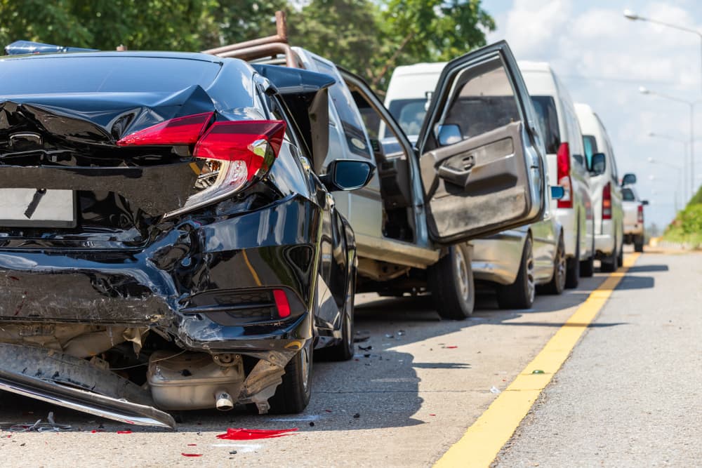 Multi vehicle accident