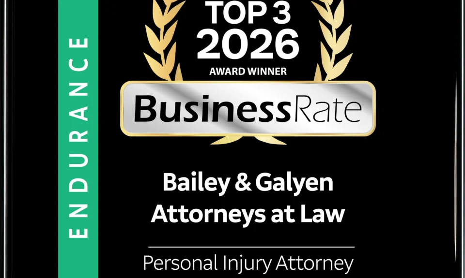 Bailey & Galyen Recognized Among the Top 3 Personal Injury Attorneys in Plano, TX for 2026