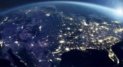 USA from space