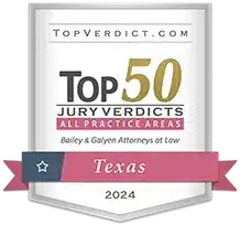 Top 50 personal injury verdicts Texas 2024 Bailey & Galyen