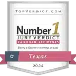 Top Verdict Railroad Accident Small Badge