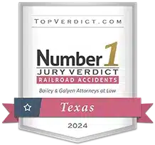 Top Verdict Railroad Accident Small Badge